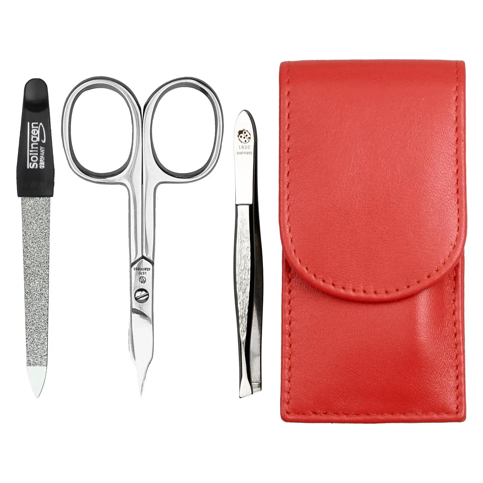 Набір для манікюру Sonnenschein by Hans Kniebes 3 предмети, помаранчевий, фото №1