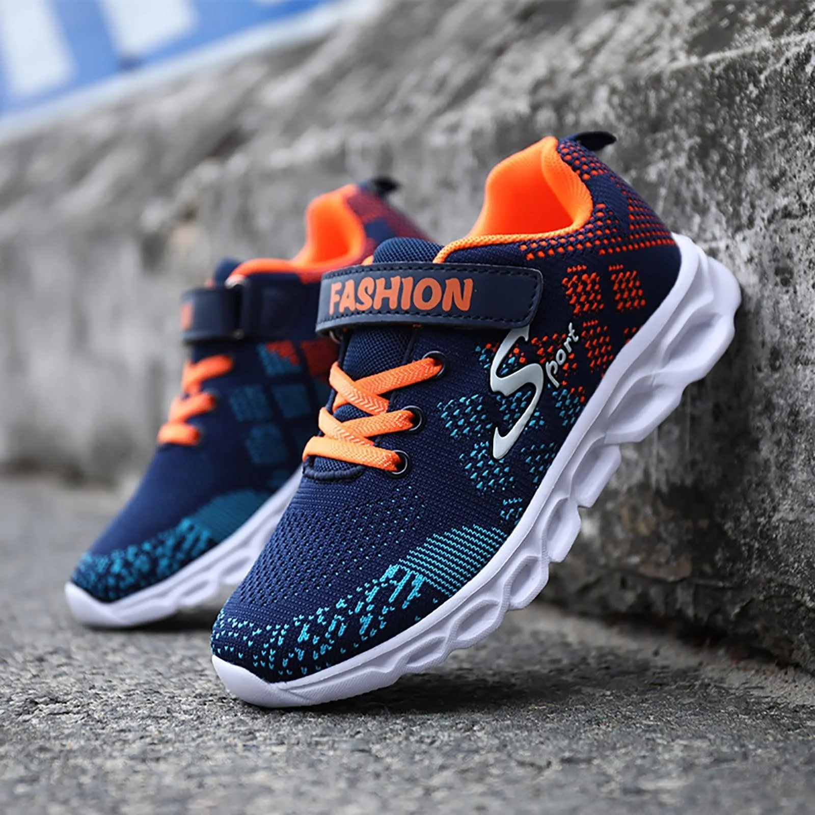 Кроссовки Детские Легкие Спортивные - Дышащие Сетчатые Комнатные Уличные Беговые Модные Нескользящие Детские Кроссовки для Отдыха Теннисные Кроссовки, фото №6