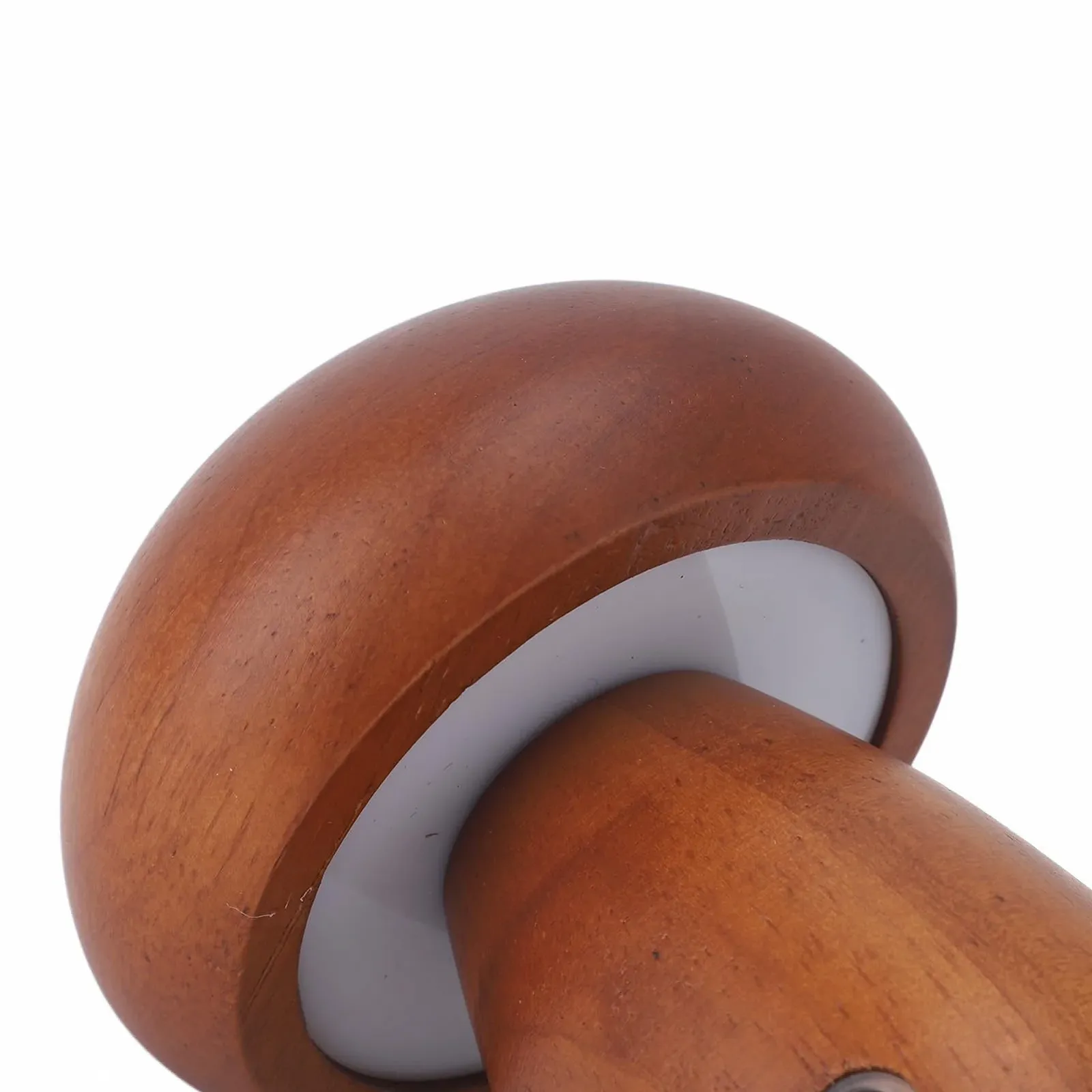 Настільна лампа Mushroom LED акумуляторна сенсорна димована USB Колір горіх, фото №2