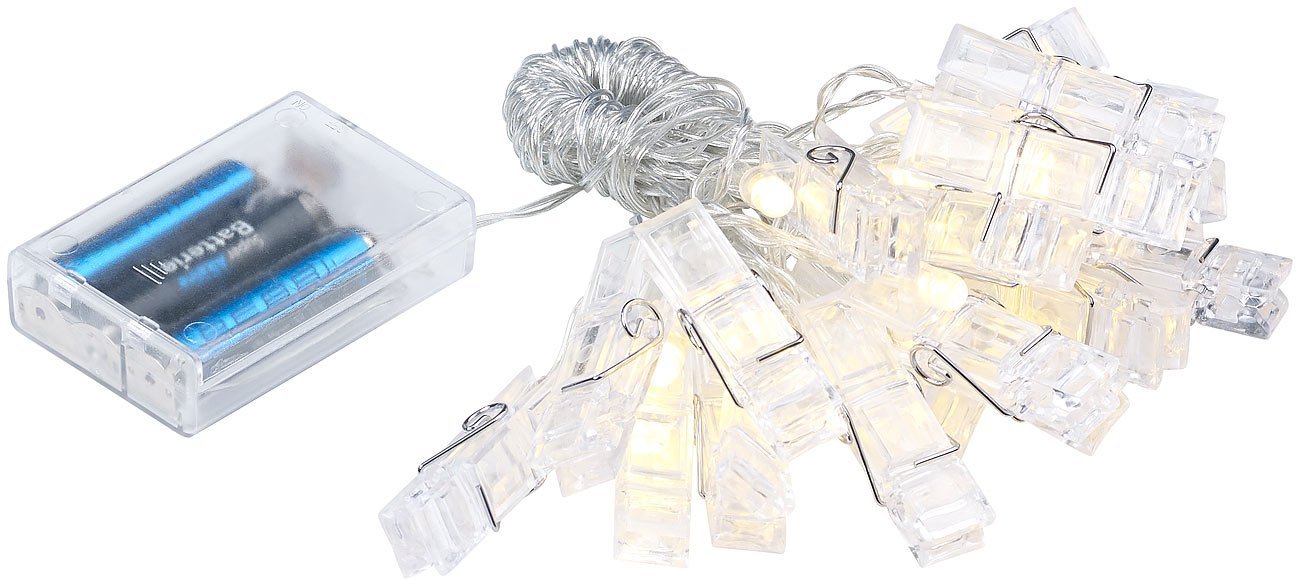 Гірлянда Lunartec LED з фото прищіпками, 20 LED, 6 м, фото №1