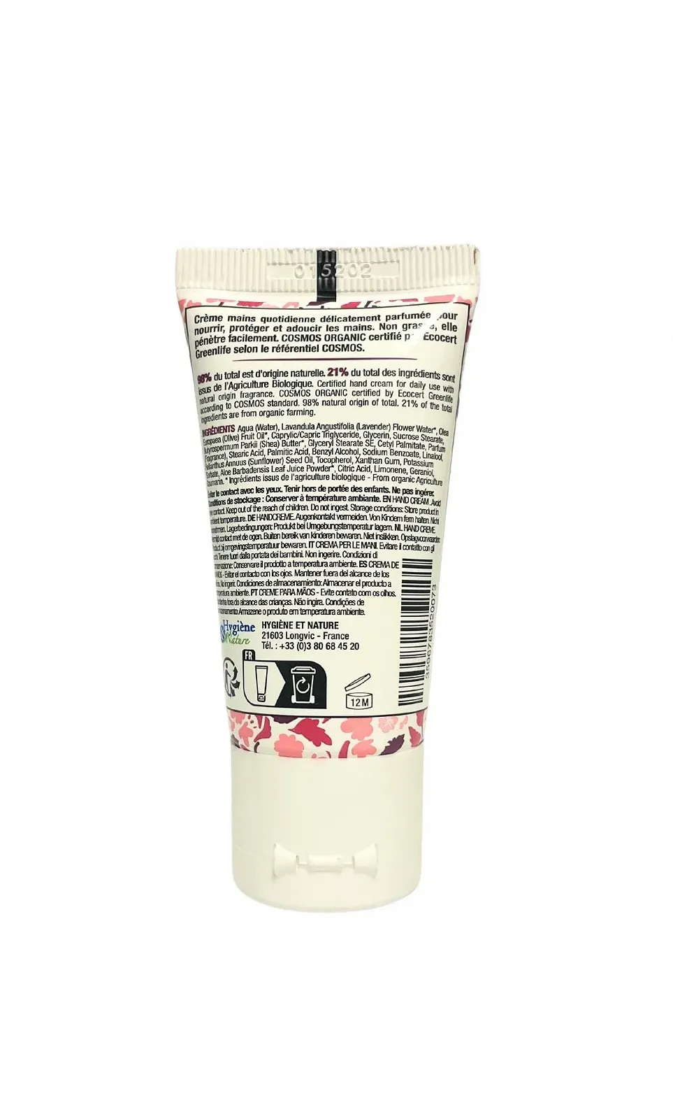 Крем для рук La parfumerie d'Amelie Cosmos Organic Лаванда 30 мл, фото №3