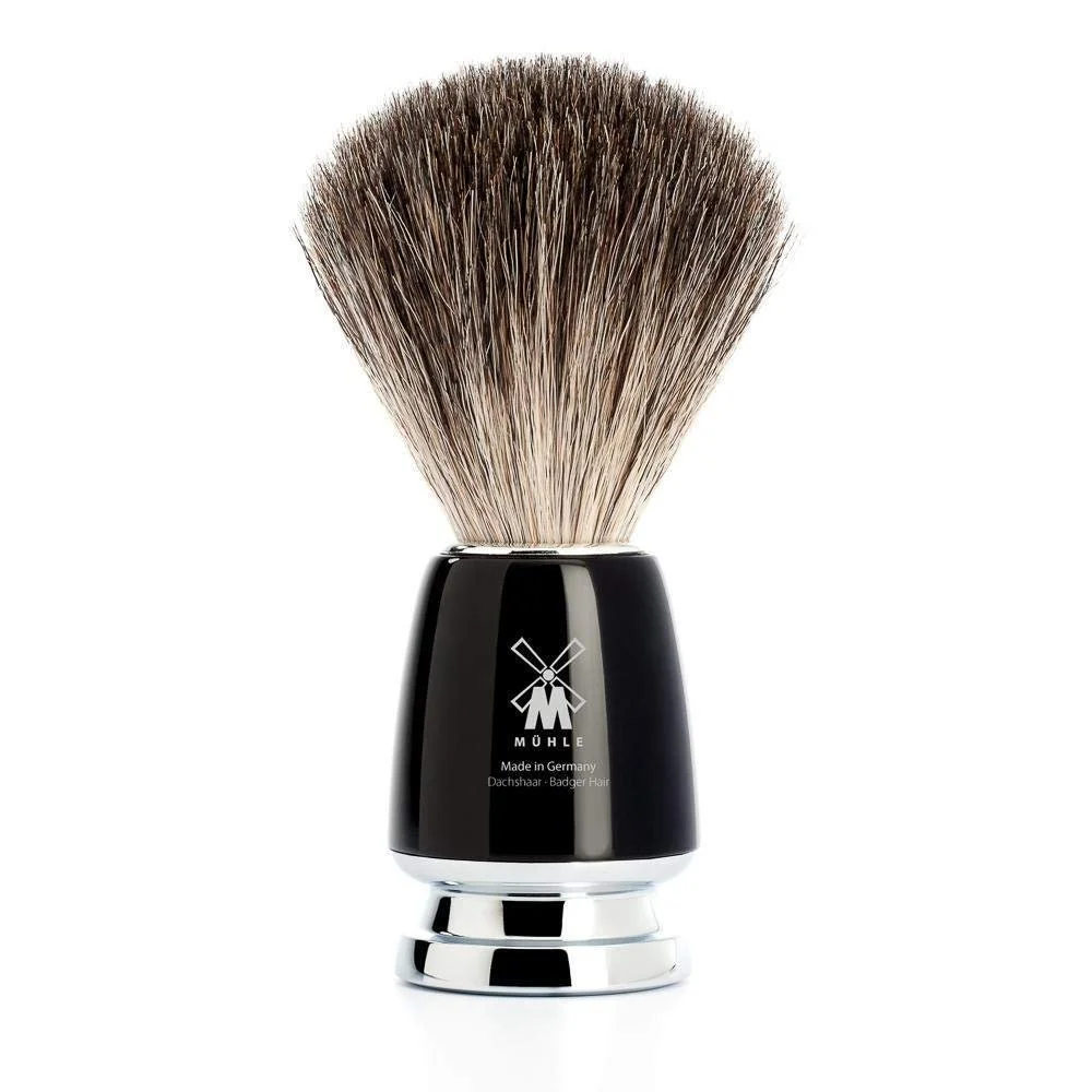 Набор для бритья MÜHLE RYTMO Pure Badger Hair / Fusion 4 предмета Смола Белый/Черный, фото №3 Набор для бритья MÜHLE RYTMO Pure Badger Hair / Fusion 4 предмета Смола Белый/Черный, фото №3