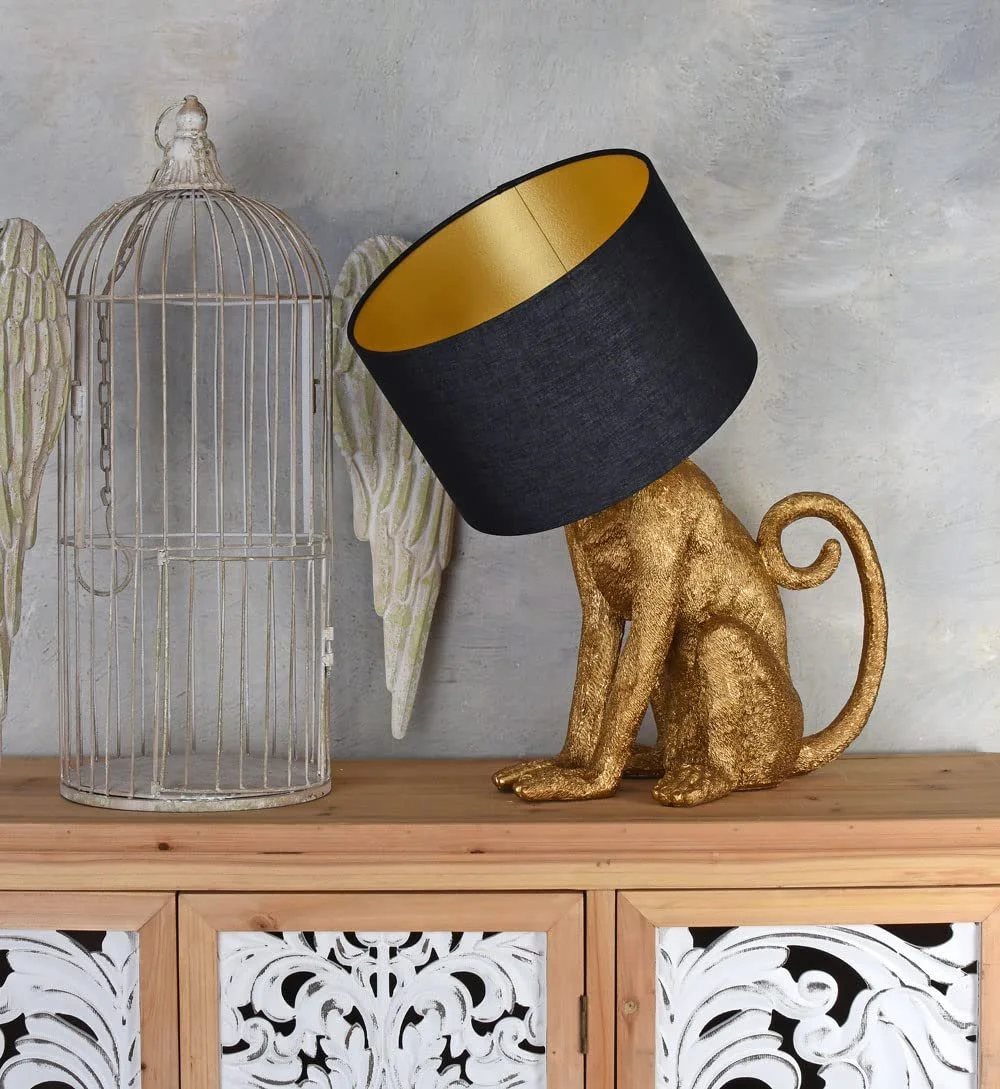 Настольная лампа Palazzo Exclusive Jungle Lamp Monkey cw266 декоративная Gold, фото №3