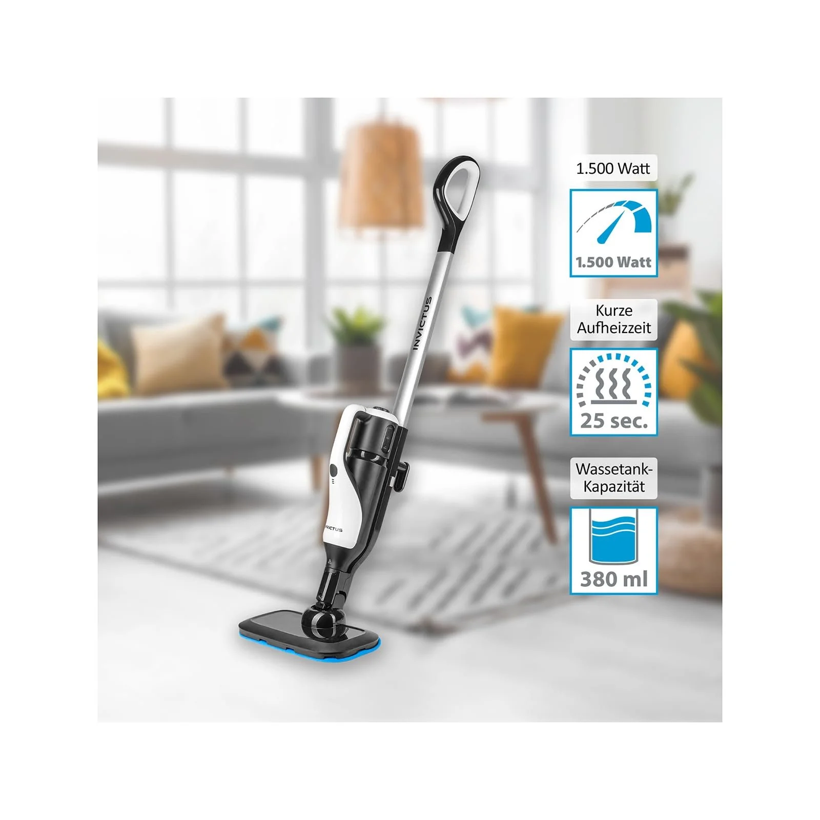 Пароочисник ручний та для підлоги Invictus 2.0 Набір 16 предметів, фото №2 Пароочисник ручний та для підлоги Invictus 2.0 Набір 16 предметів, фото №2