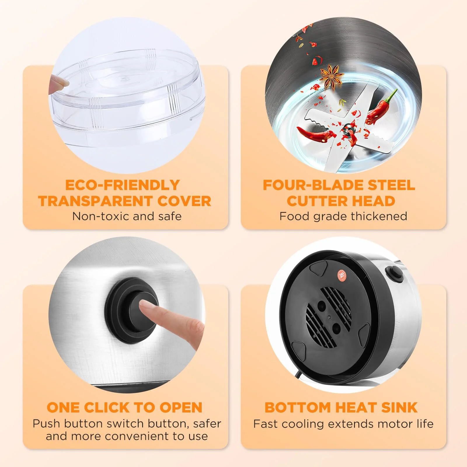 Млин для зерна Багатофункціональний 150 Вт Млин з нержавіючої сталі Маленька, фото №9 Млин для зерна Багатофункціональний 150 Вт Млин з нержавіючої сталі Маленька, фото №9