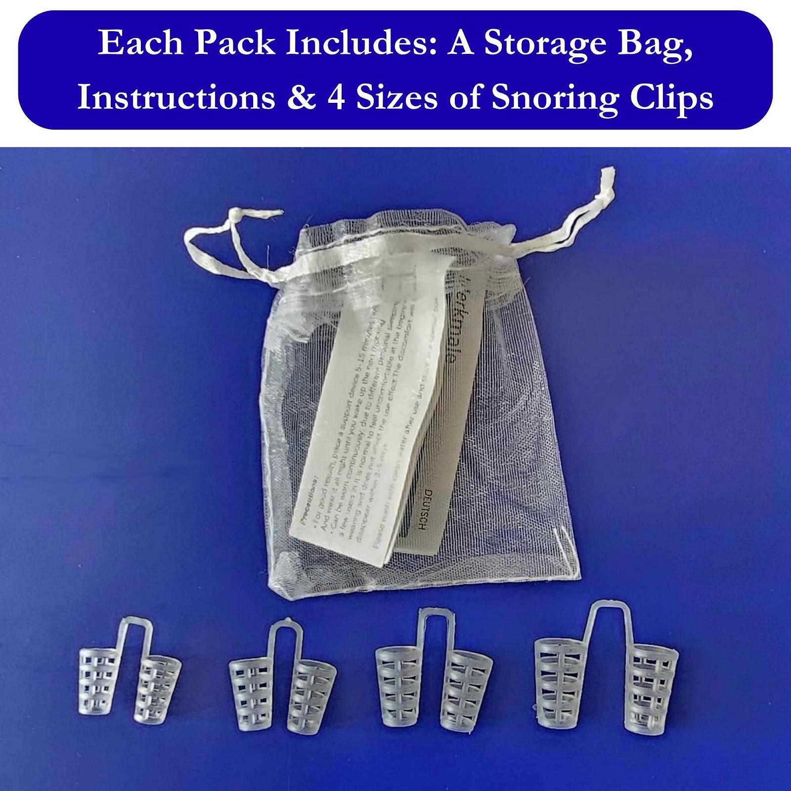 Відкривачки для носа проти хропіння Silicone Mesh 4 розміри з сітчастим мішком для зберігання та інструкціями, фото №6