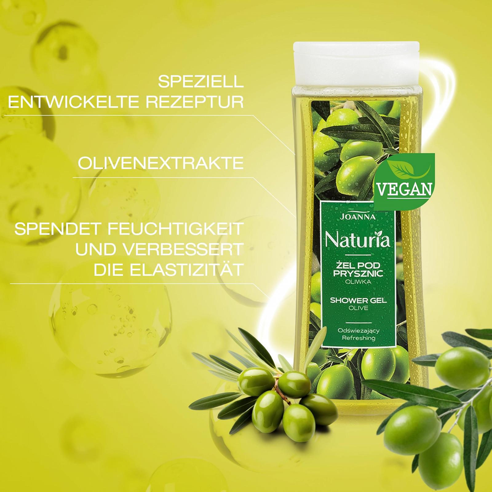 Гель для душу JOANNA Naturia з екстрактом оливи 300 мл, фото №2 Гель для душу JOANNA Naturia з екстрактом оливи 300 мл, фото №2
