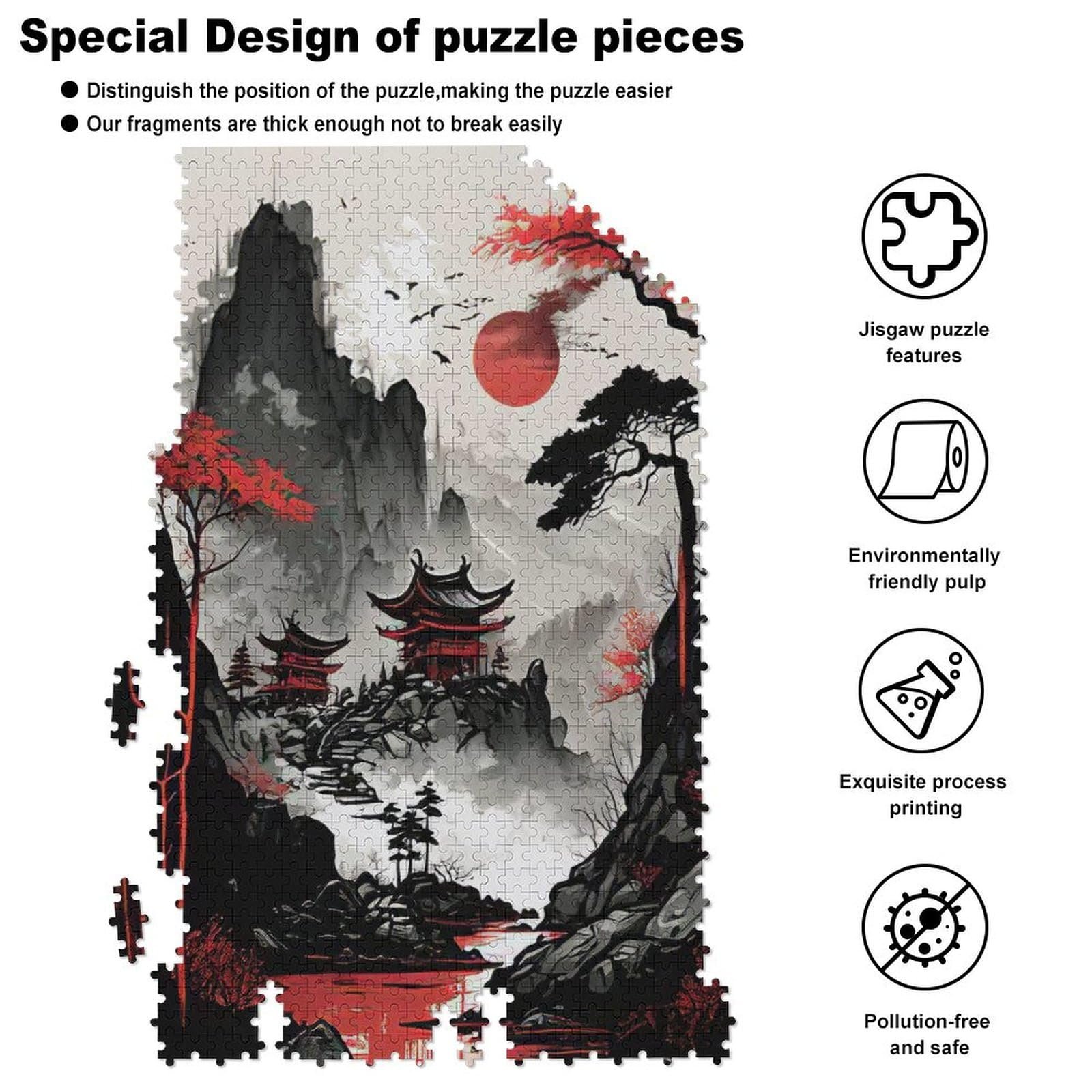 Пазл Japanese Style 1000 деталей Деревянный 78 x 53 см, фото №5