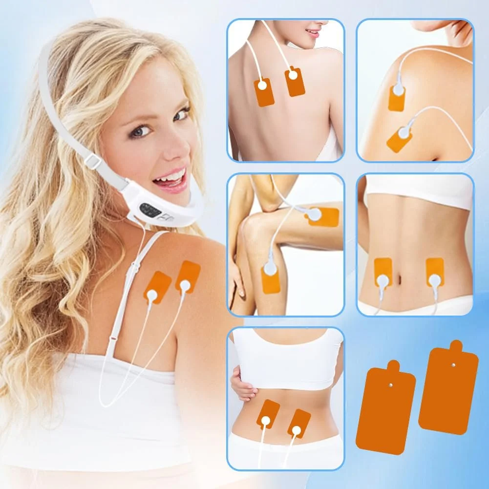 Масажер для обличчя V-Face Електричний EMS 6 режимів 18 рівнів інтенсивності 5 кольорів Пульт дистанційного керування, фото №3