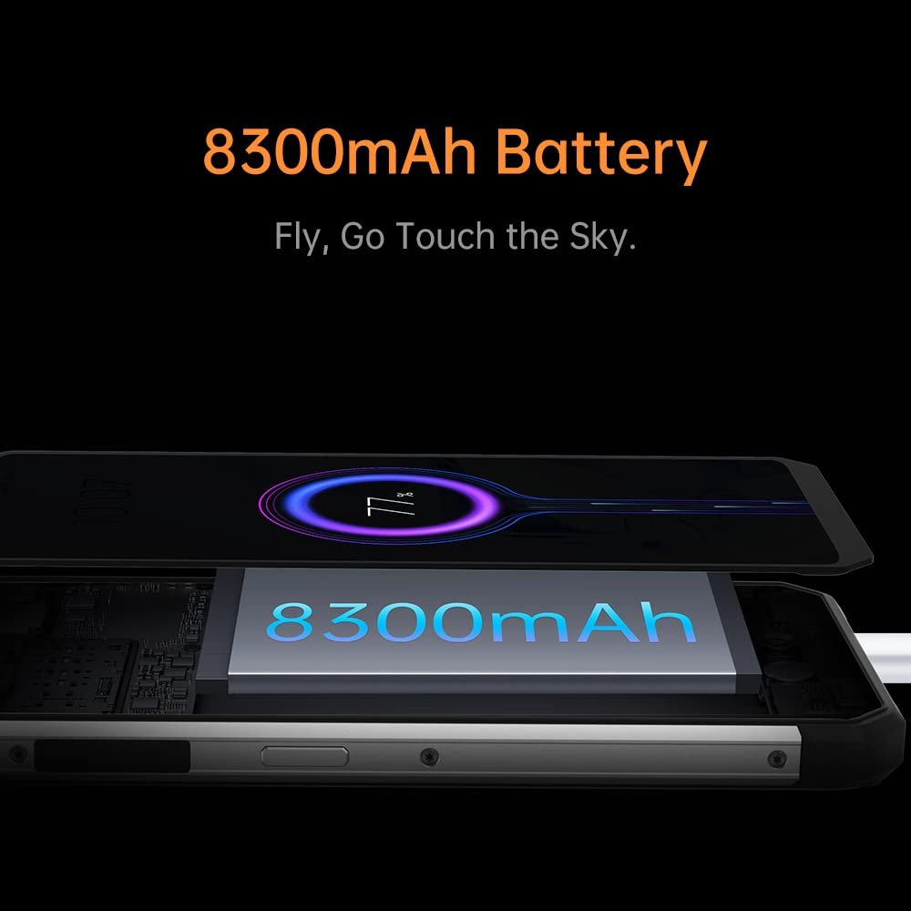 Смартфон OUKITEL WP17 8GB 128GB 6.78 дюйма FHD+ 8300 мАг 4G NFC Black, фото №6 Смартфон OUKITEL WP17 8GB 128GB 6.78 дюйма FHD+ 8300 мАг 4G NFC Black, фото №6