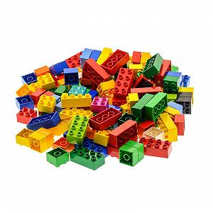 Цеглинки LEGO Duplo 100x4 2x2 30x8 2x4 різнокольорові - Фото 1