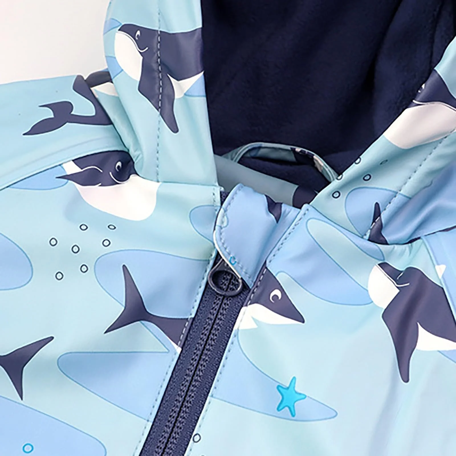 Дитяча Куртка-дощовик з капюшоном XIUH для хлопчиків, вітрозахисна, фото №3