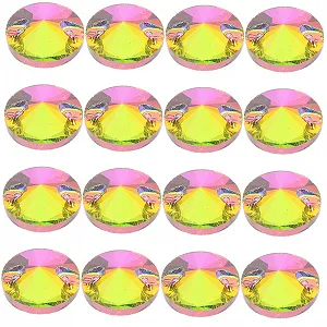 Стразы Круглые Стеклянные для декора одежды, 48st, для рукоделия - Фото 1