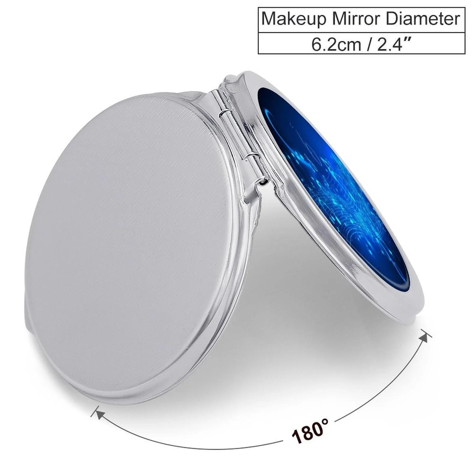 Дзеркало для макіяжу Music Notes UltraThin 1x/2x Синє портативне, фото №2 Дзеркало для макіяжу Music Notes UltraThin 1x/2x Синє портативне, фото №2