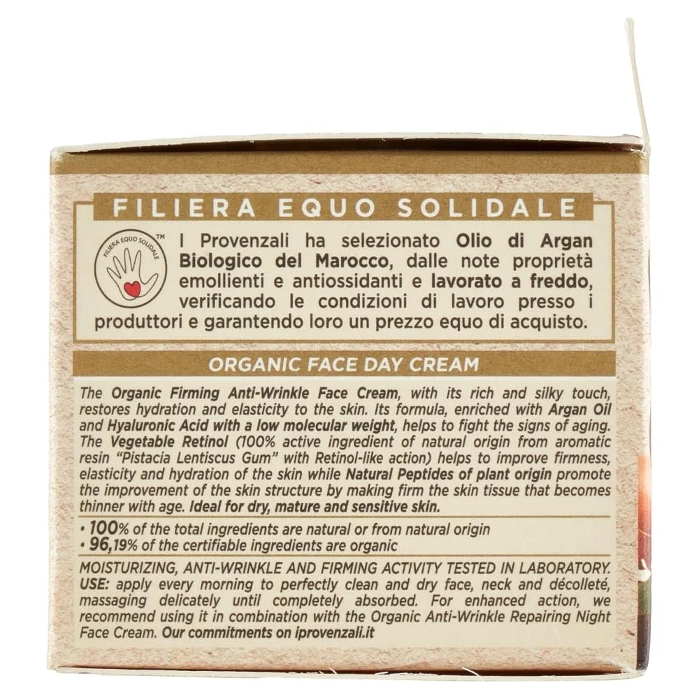 Денний крем I Provenzali Organic Argan Giorno проти зморшок 50 мл, фото №3 Денний крем I Provenzali Organic Argan Giorno проти зморшок 50 мл, фото №3