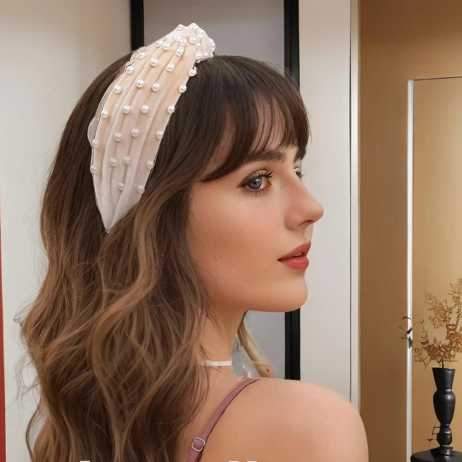 Обруч на голову Вузлик з бісером для жінок, 2 шт., фото №5 Обруч на голову Вузлик з бісером для жінок, 2 шт., фото №5