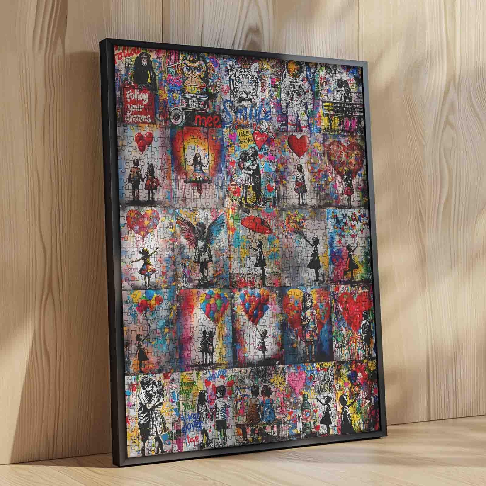 Пазл Tucocoo Graffiti Street Art Banksy Girl Collage 1000 элементов, фото №4