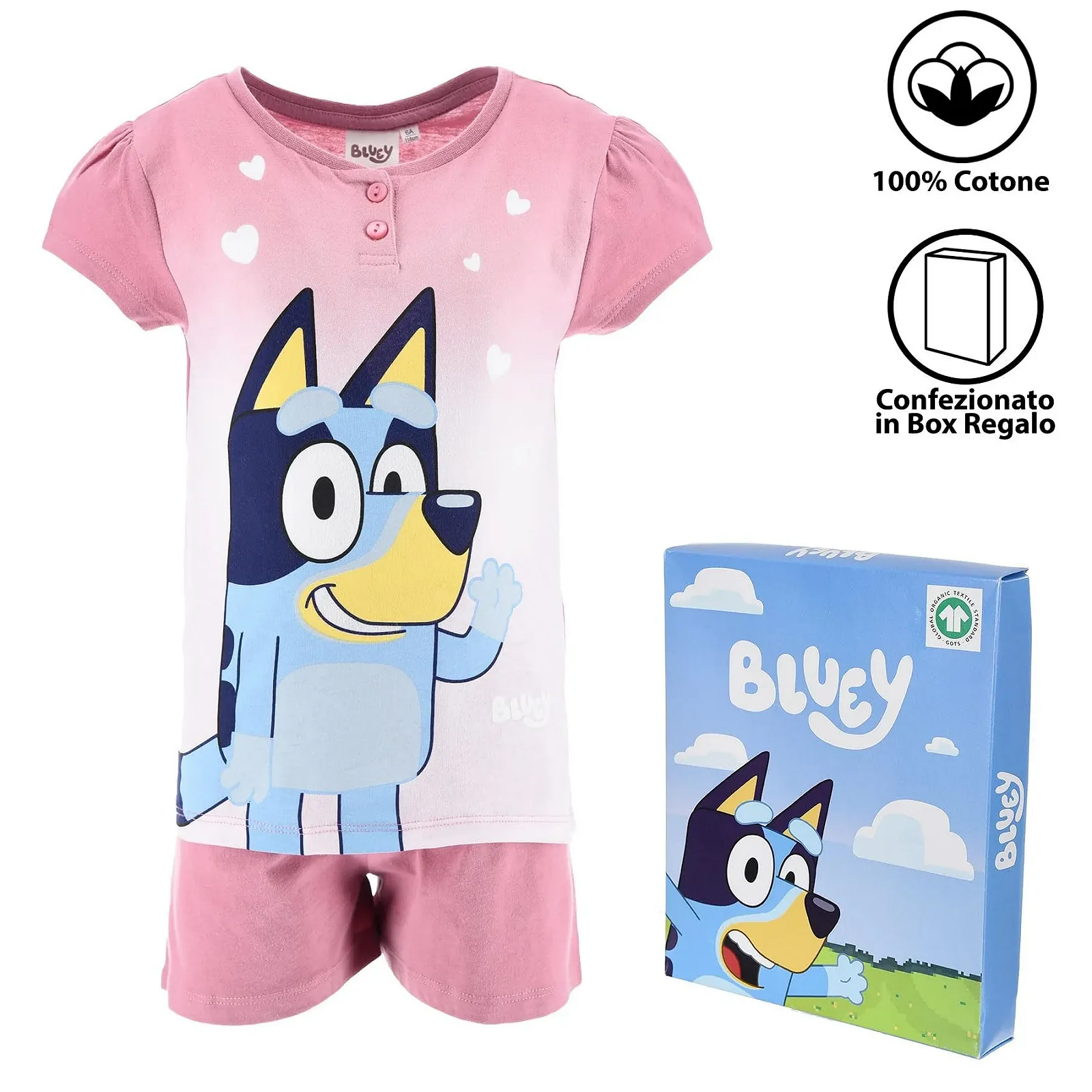 Піжама BlueY Футболка з короткими рукавами та шорти 100% бавовна, фото №3 Піжама BlueY Футболка з короткими рукавами та шорти 100% бавовна, фото №3