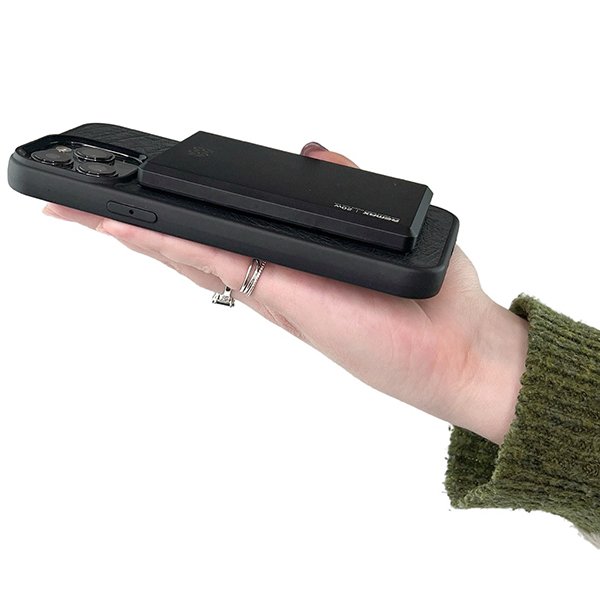Ультратонкий повербанк 5000 мАг 20W з безпровідною зарядкою MagSafe Remax RPP-107 Чорний, фото №5