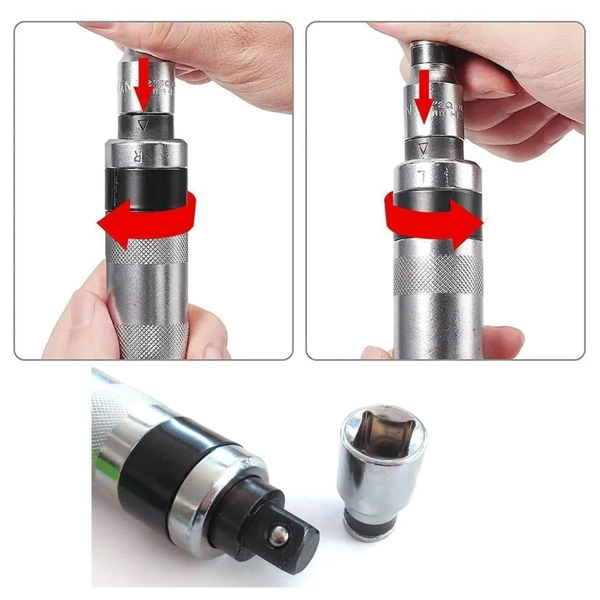 Набір ударних викруток 16 шт. 1/2 дюйма шліцьові Phillips Hex біти, фото №4