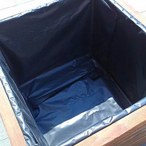 Деревянный ящик для цветов 45х45х45 см Кашпо растений synthetic.ua - Фото 1