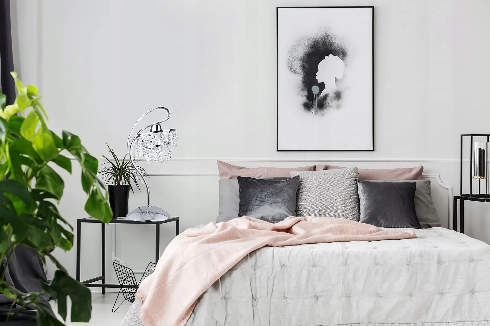 Настільна лампа Modern PE-T1 Crystal E27 Хром, фото №2