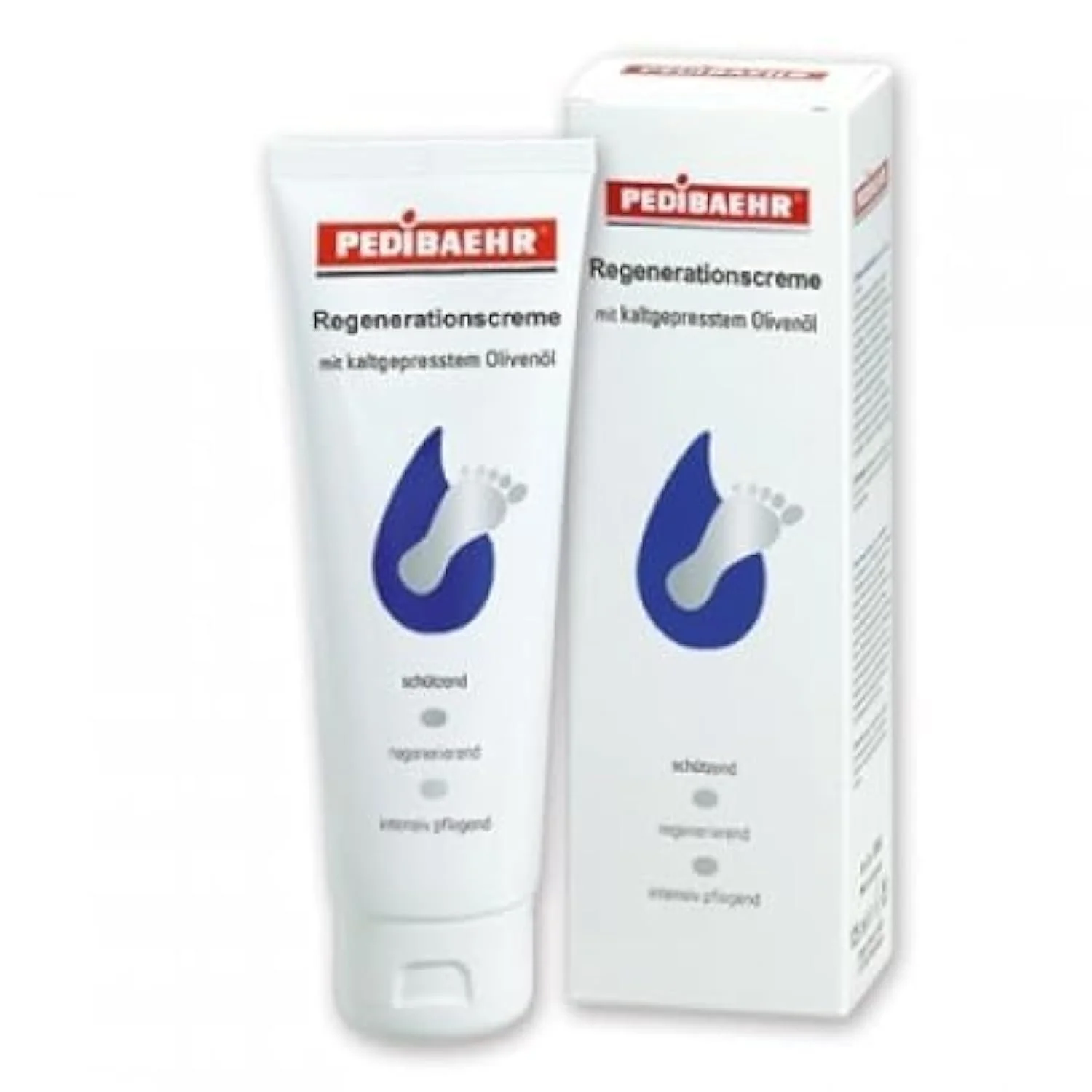 Регенерирующий крем для ног PEDIBaehr с оливковым маслом, 125 мл, фото №1