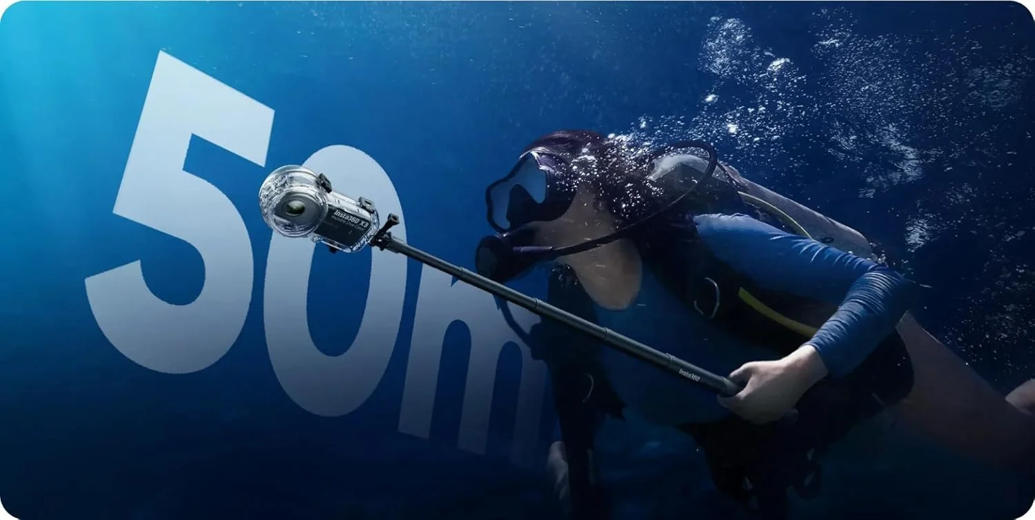 Водонепроникний кейс Insta360 для Insta360 X3 (CINSBAQW), фото №6 Водонепроникний кейс Insta360 для Insta360 X3 (CINSBAQW), фото №6