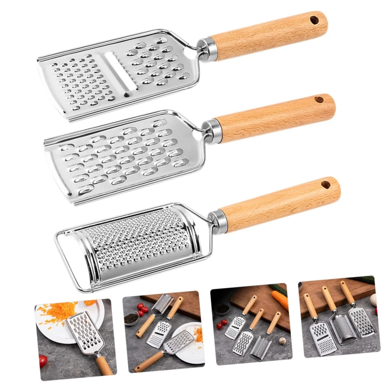 Терка кухонна 3-секційна, багатофункціональна для картоплі, моркви та огірків, ергономічний дизайн, фото №8 Терка кухонна 3-секційна, багатофункціональна для картоплі, моркви та огірків, ергономічний дизайн, фото №8