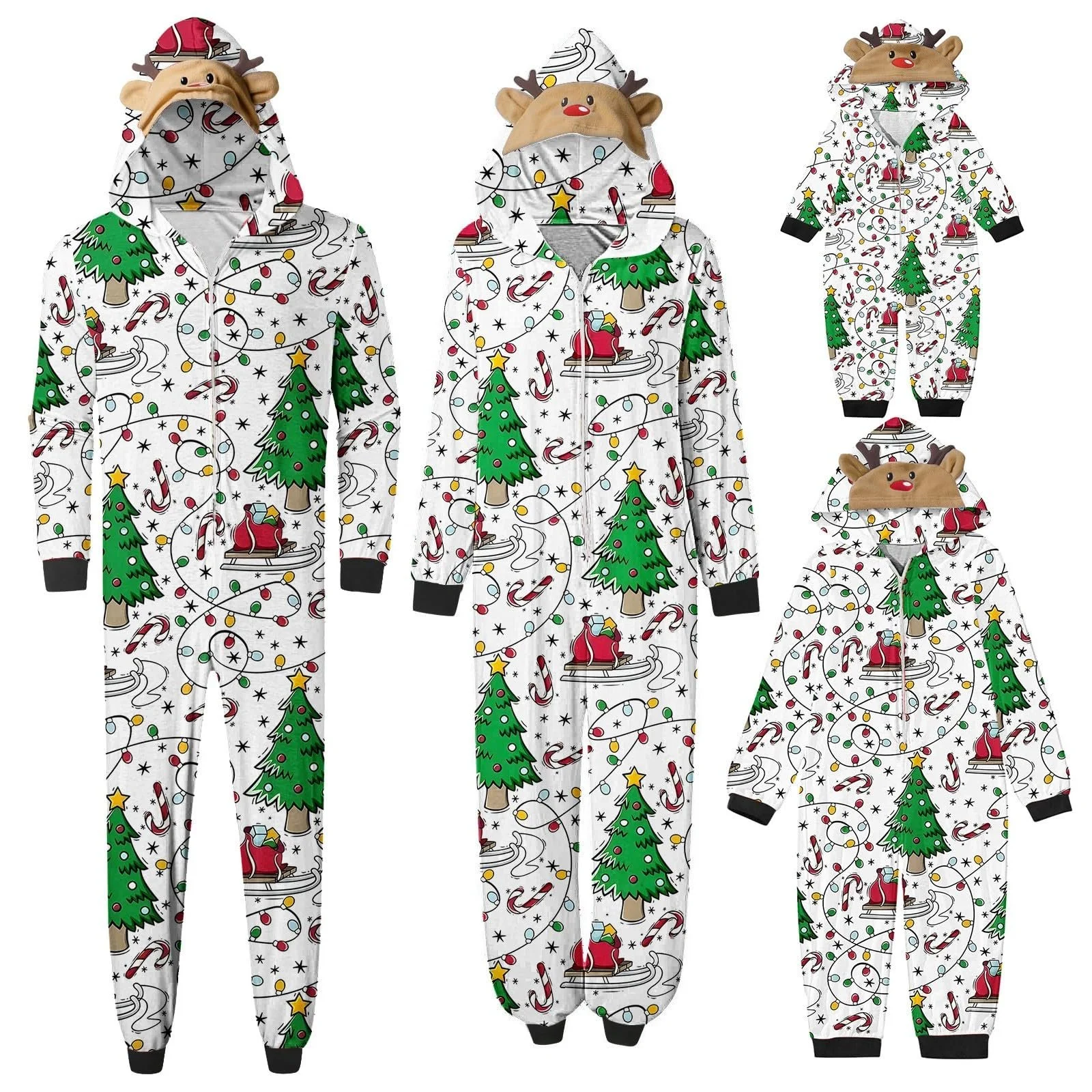 Сімейна різдвяна піжама Yekdmxop для сім'ї, фото №1 Сімейна різдвяна піжама Yekdmxop для сім'ї, фото №1