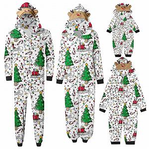 Сімейна різдвяна піжама Yekdmxop для сім'ї - Фото 1