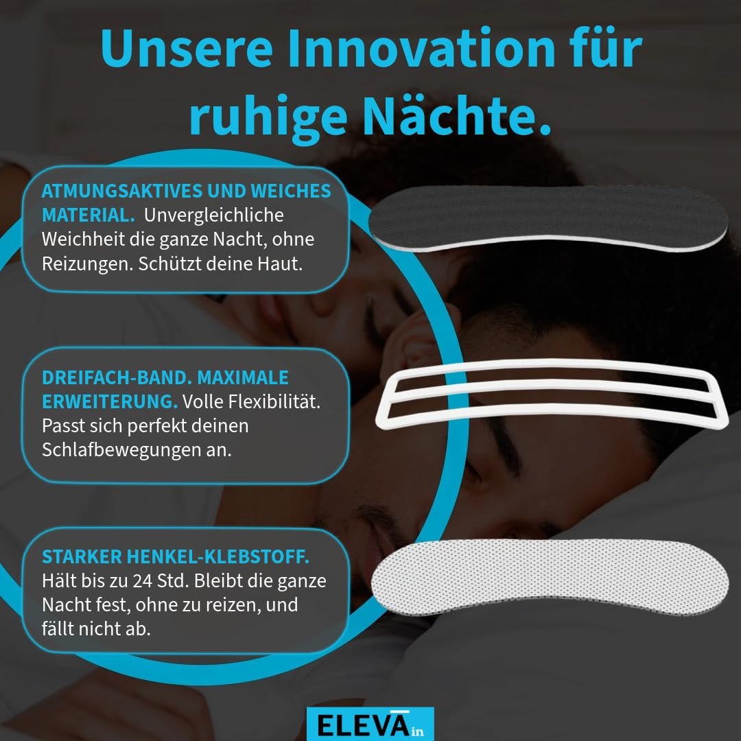 Смужки для носа Eleva Sleep проти хропіння, фото №12 Смужки для носа Eleva Sleep проти хропіння, фото №12