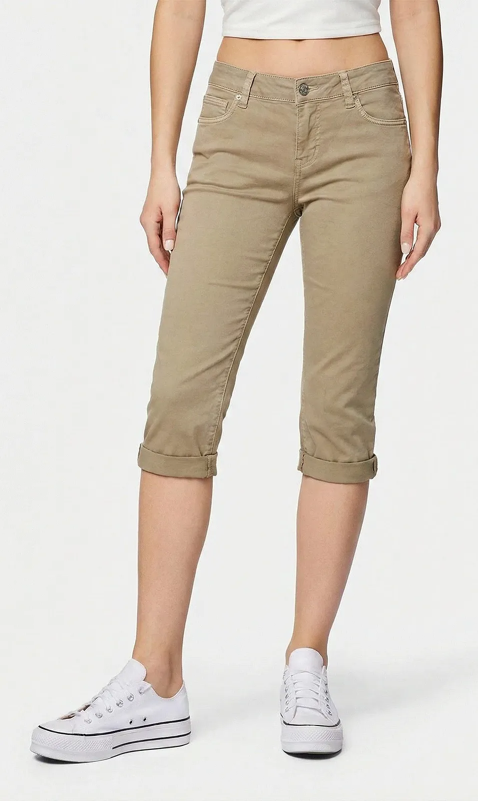 Жіночі капрі-шорти MAVI Marina у кольорі Taupe сіро-бежевий - 28, фото №2