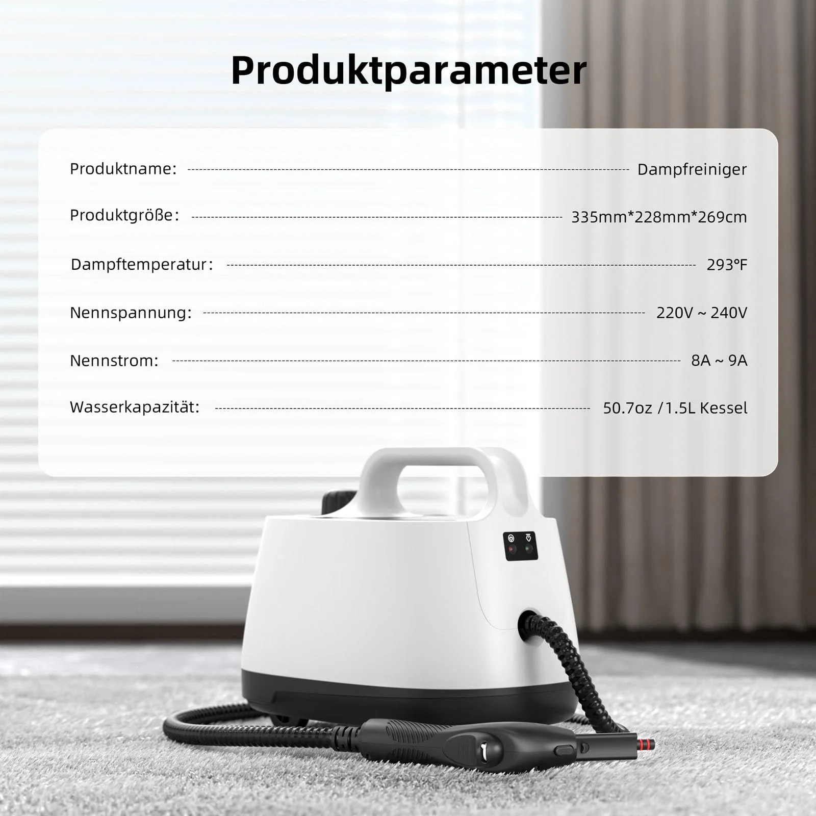 Пароочисник універсальний 16 аксесуарів 52 oz резервуар, фото №7