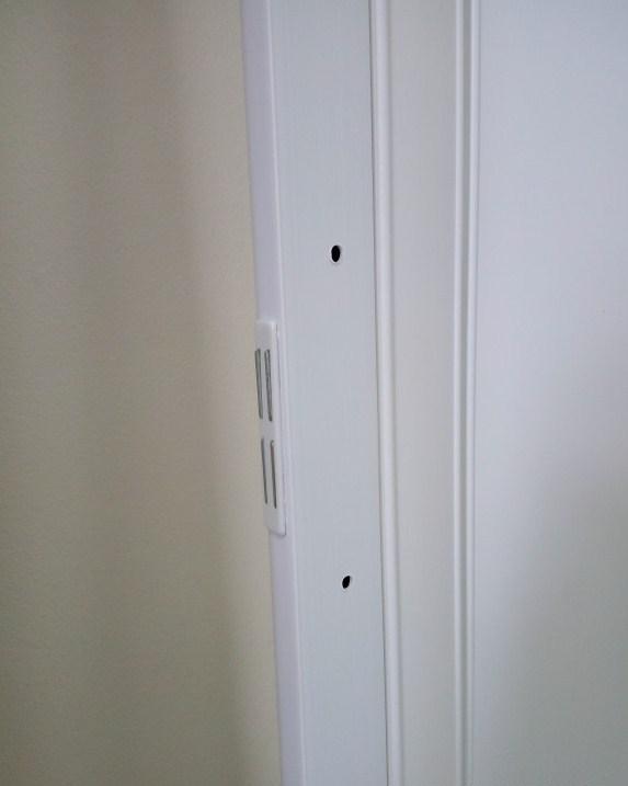 Двери-ширма 82х203 Двери-штора Цвет белый ясень В наличии более 5 цветов Двери ПВХ, фото №3