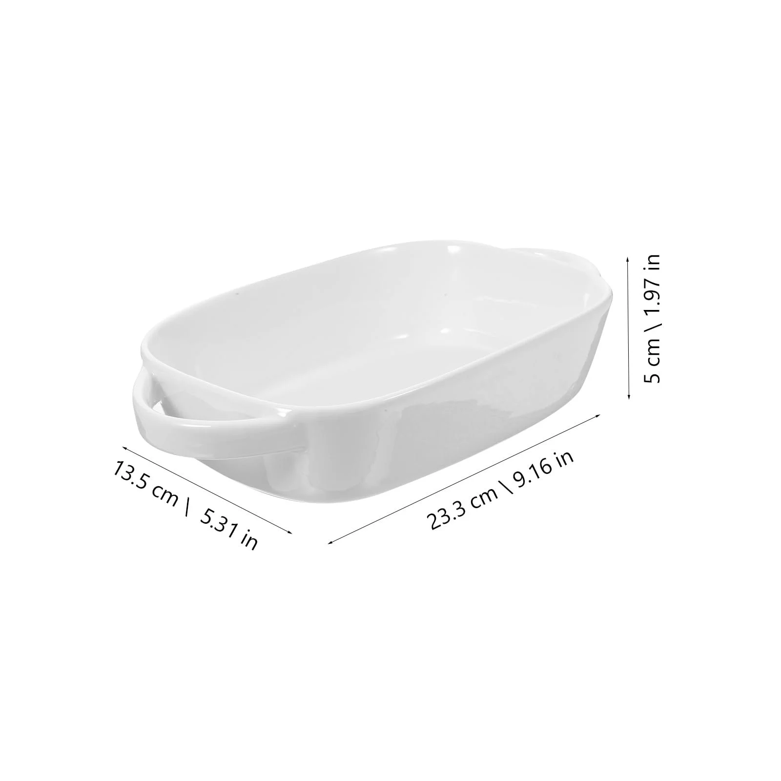 Форма для запікання Керамічна Прямокутна з подвійними ручками Термостійка, фото №4