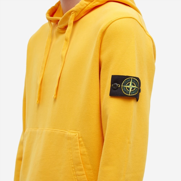 Джемпер stone island hoodie yellow M, фото №3
