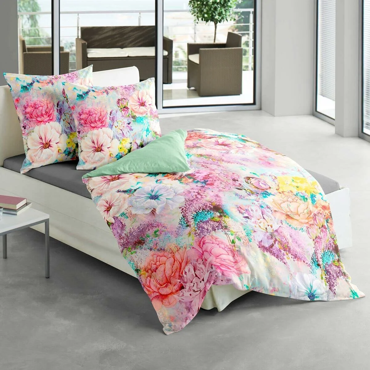 Постільна білизна Traumschlaf Bergamo Мако-сатин 135 x 200 см / 80 x 80 см, фото №2