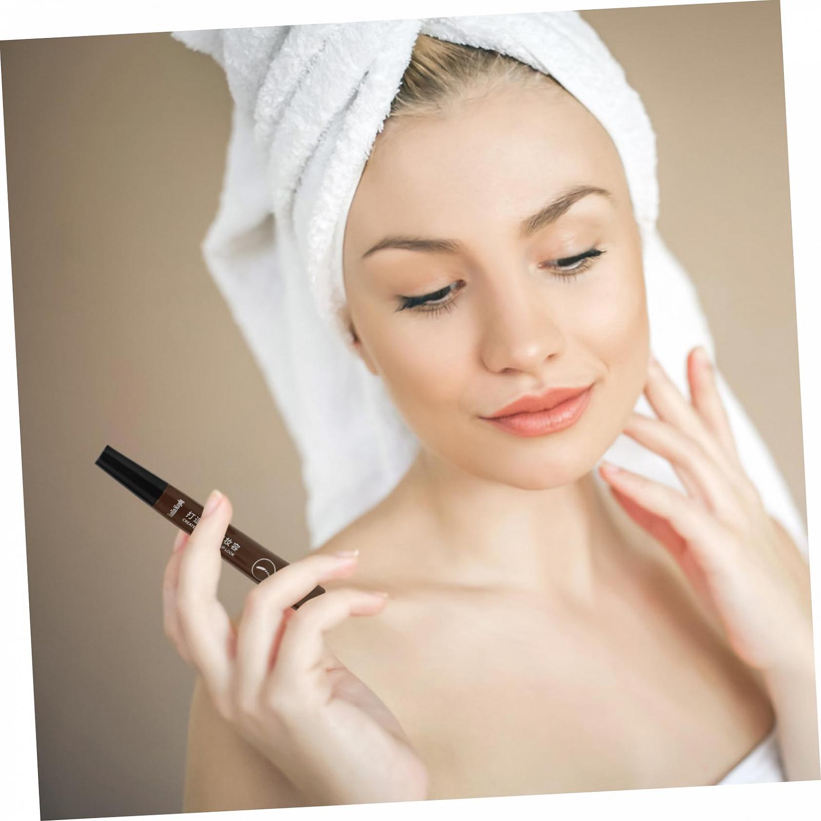 Олівець Beavorty 4 Stück Augenbrauenstift Anti-Schweiß Strichstifte Black, фото №4