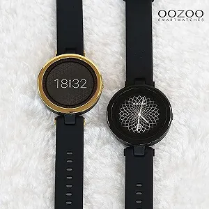 Смарт-часы Oozoo Q4 39 мм, унисекс, фитнес-часы с силиконовым ремешком 16 мм, шагомер, фитнес-трекер, спортивные часы для iOS и Android synthetic.ua - Фото 1