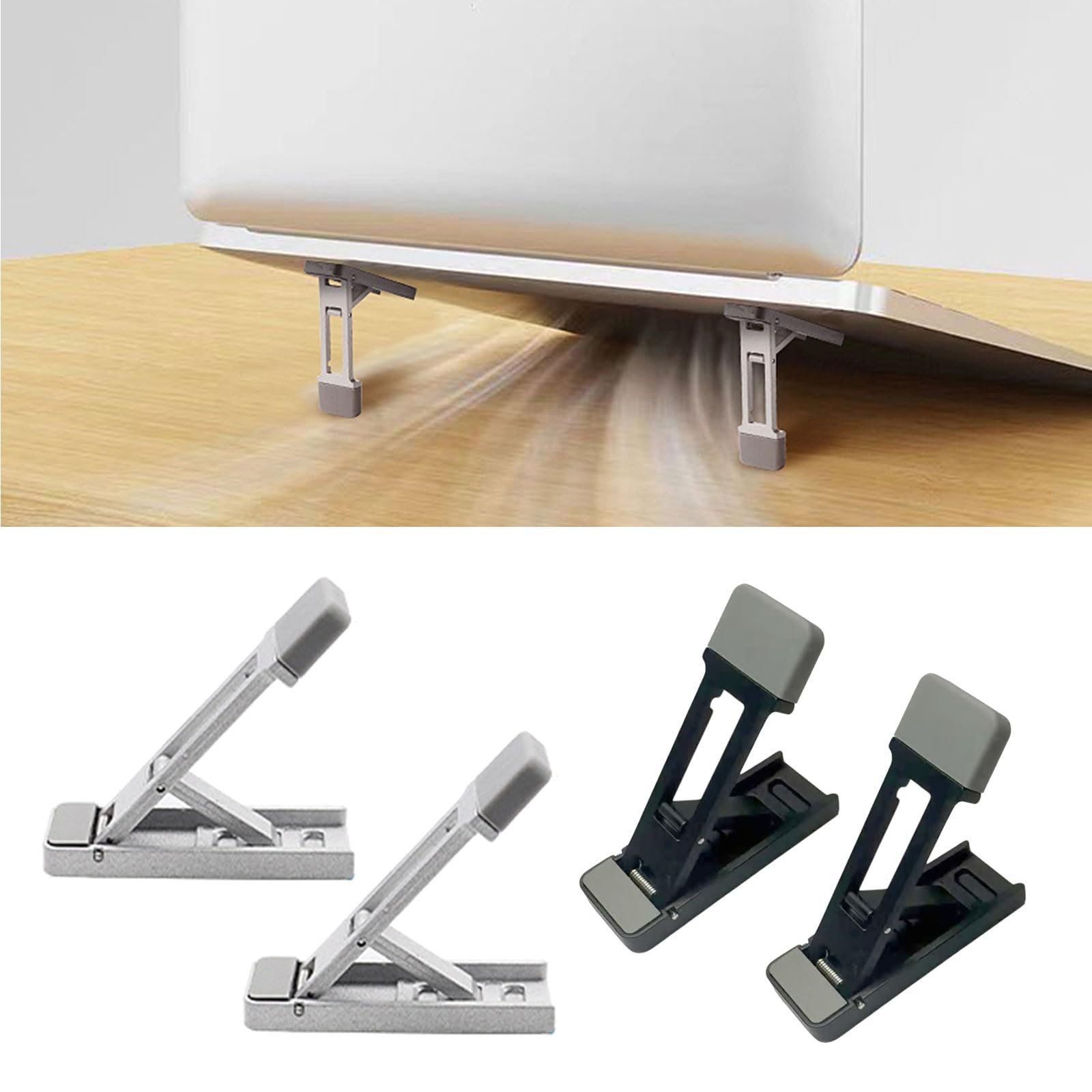 Подставка для ноутбука портативная складная 2 шт Регулируемая металлическая подставка для ноутбуков и планшетов Эргономичная, фото №7