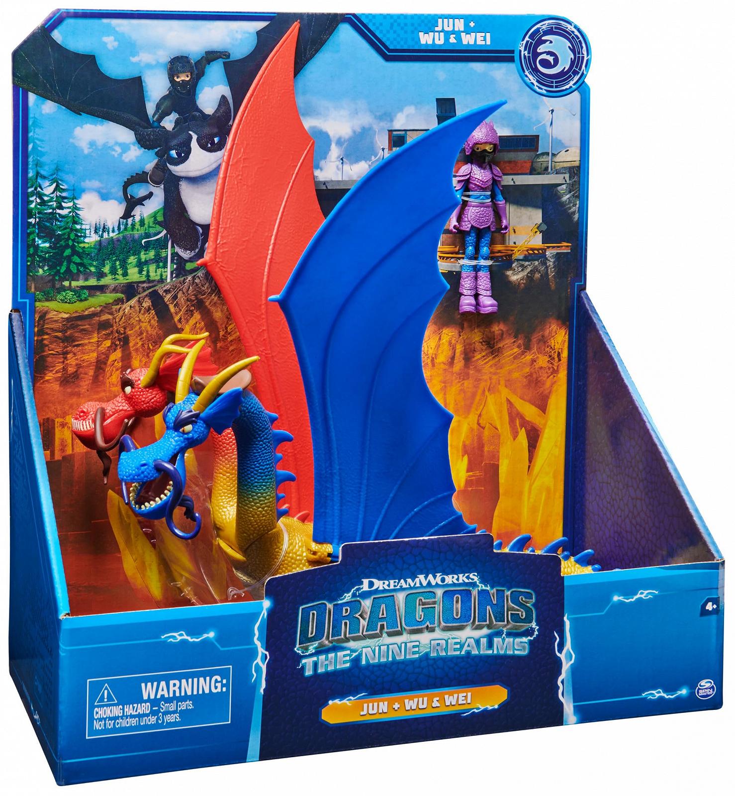 Фігурка DreamWorks Dragons The Nine Realms Wu and Wei and Jun, фото №7