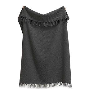 Плед Lanavitta Symfonia Напівшерстяний Темно-сірий 140 x 200 см synthetic.ua - Фото 1