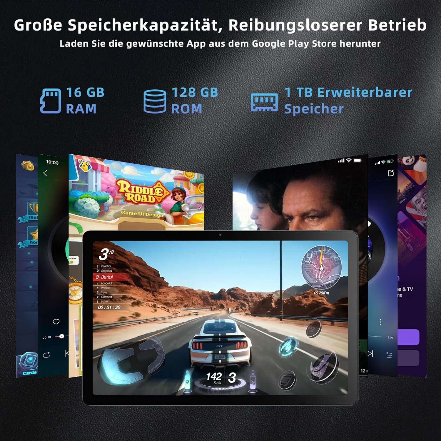Планшет 10.4" Full HD+ Semeakoko S1036 6+10/128Gb 8 ядер Android 13 10000 mAh Сірий, фото №4