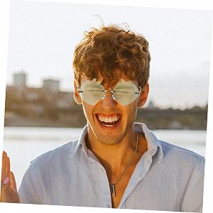 Сонцезахисні окуляри LIFKOME Полуниця, 4 пари, незвичайної форми, пластикові, без оправи synthetic.ua - Фото 1