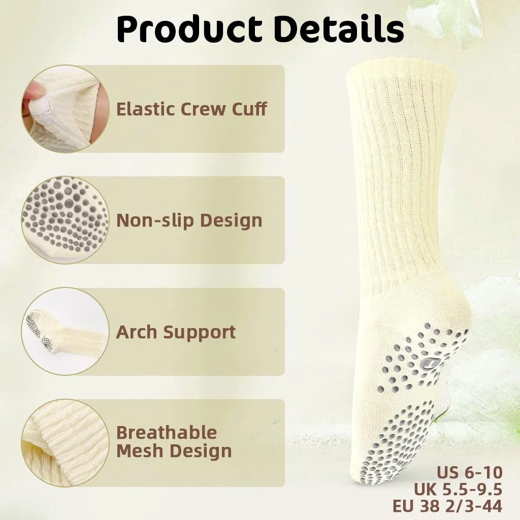 Шкарпетки для пілатесу Жіночі нековзні шкарпетки 3 пари, фото №3 Шкарпетки для пілатесу Жіночі нековзні шкарпетки 3 пари, фото №3