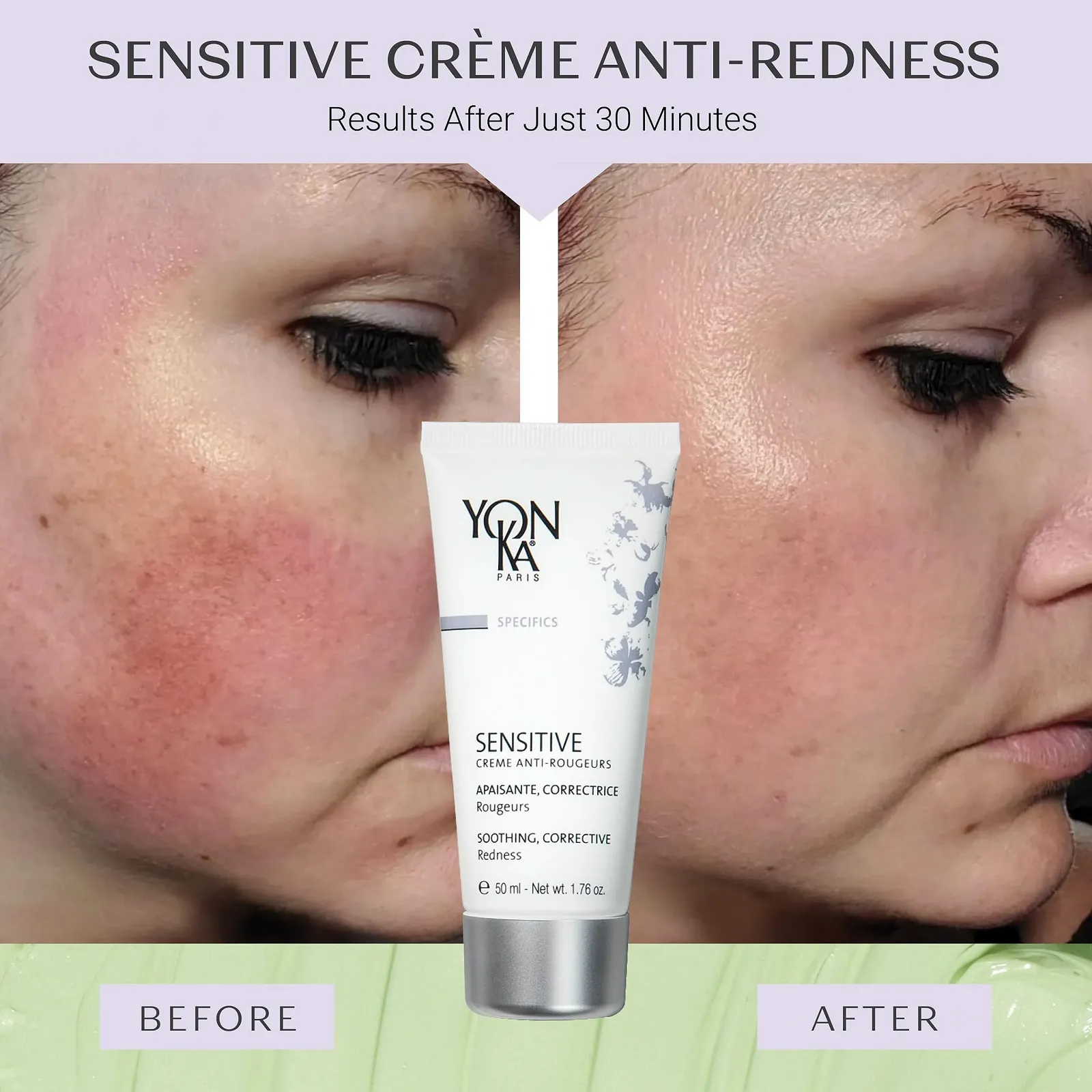 Крем для обличчя Yonka Anti-Redness Cream проти почервоніння 50 мл, фото №3 Крем для обличчя Yonka Anti-Redness Cream проти почервоніння 50 мл, фото №3