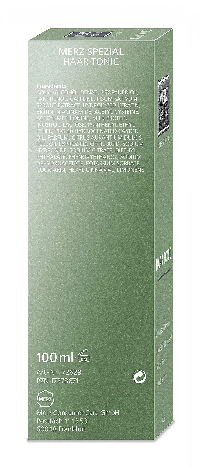 Тонік Merz Spezial Professional для волосся - проти випадіння волосся з кофеїном та біотином, фото №4