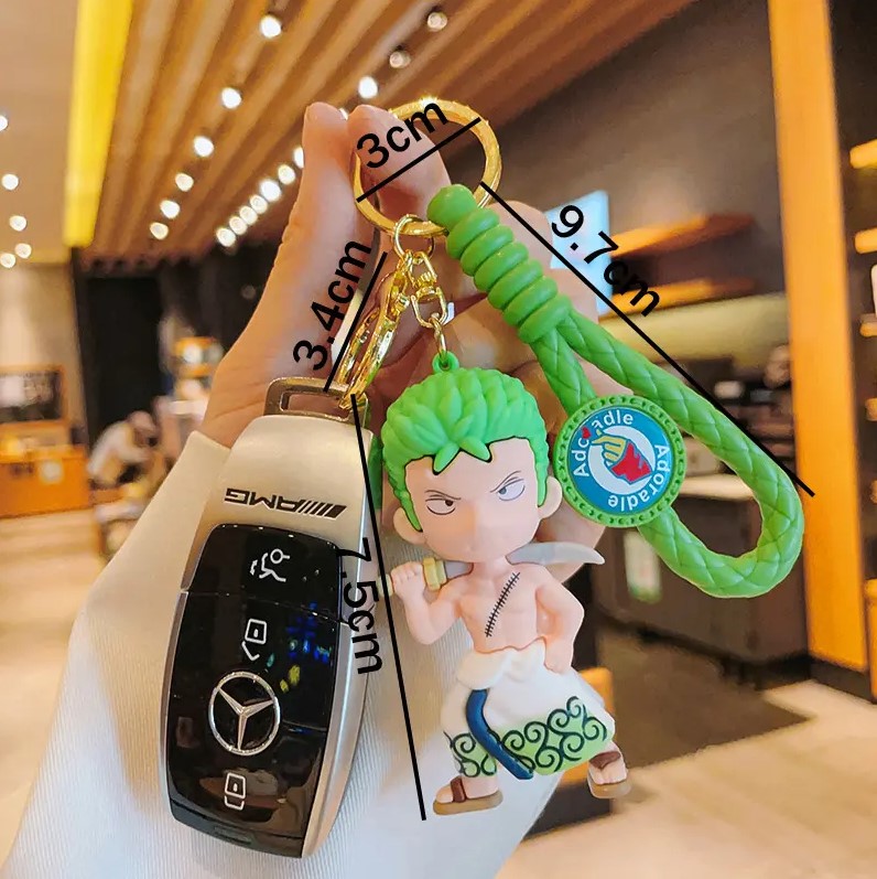 Ван Піс One piece Великий куш Зоро Ророноа Zoro Roronoa пірат брелок фігурка для ключів, фото №5