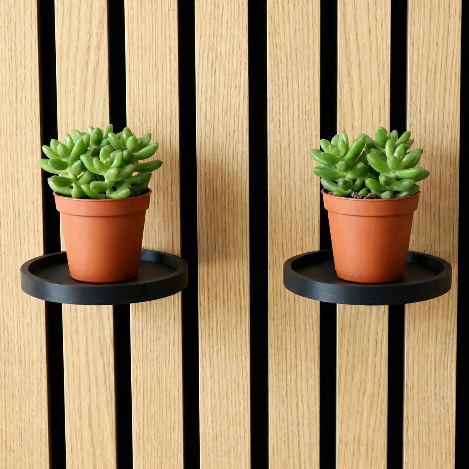 Настенные держатели для растений для акустических панелей 2 шт. Черные, фото №7